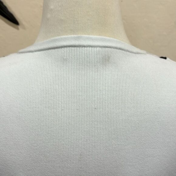 Opening Ceremony Black/White Striped Piped Argyle Two-Tone Bodycon Dress - S / M - Picture 5 of 14